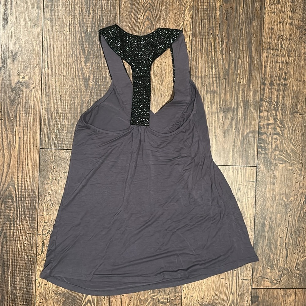 Calix Babydoll Sequin T-Strap Tank Top - Picture 3 of 3